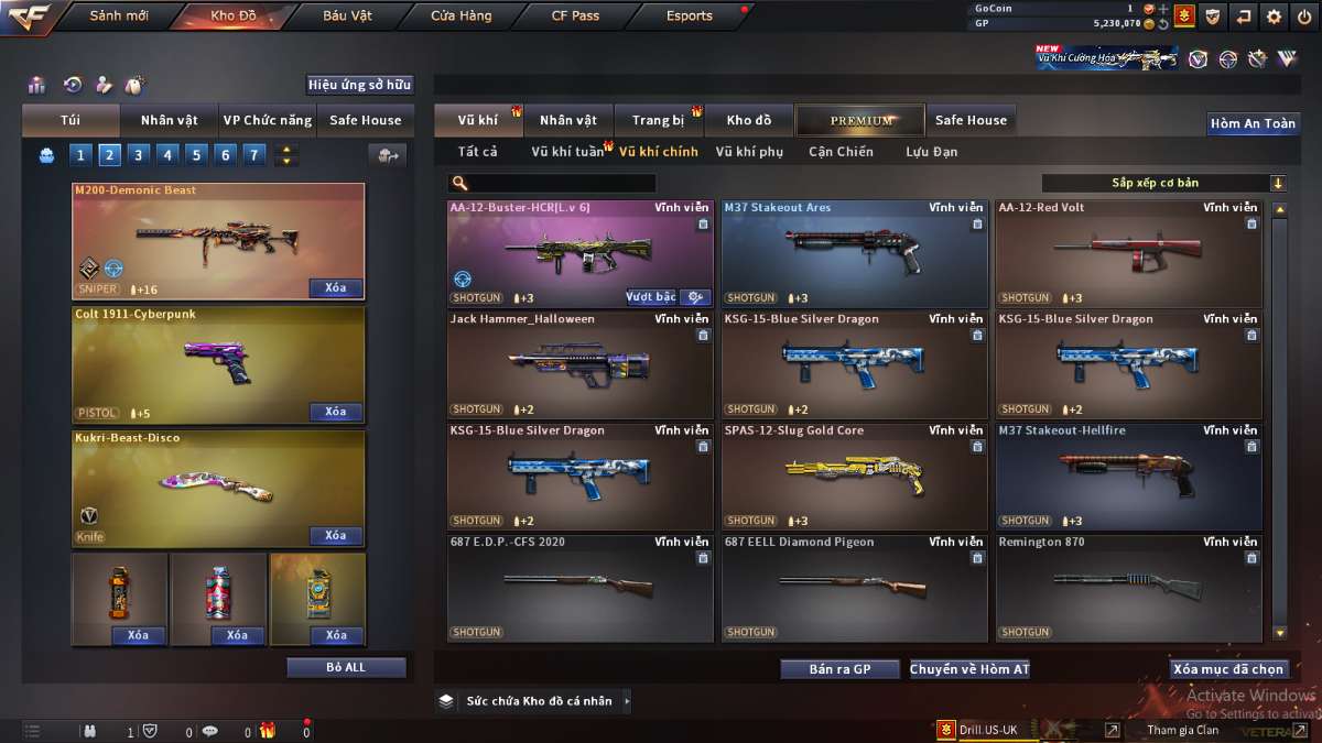 shop acc cf uy tin gia re